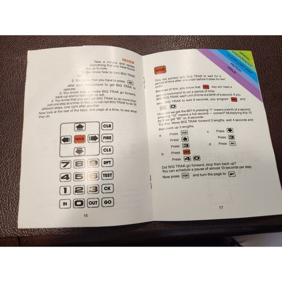 Big Trak Operating Manual - Picture 3 of 3